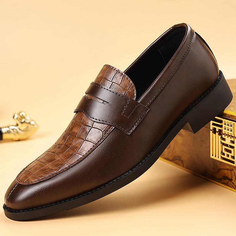 2025 Hot Selling Men's Oxford Flat Leather Shoes (Plus Size)