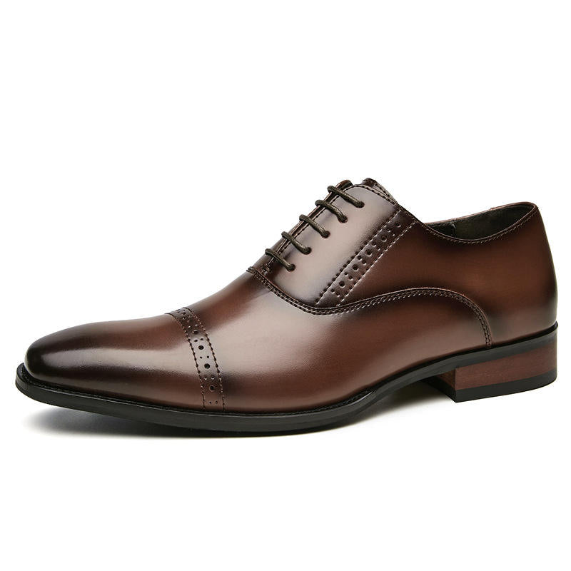 Classic designer men's brogues, stylish lace-up men's leather dress shoes & Oxford shoes