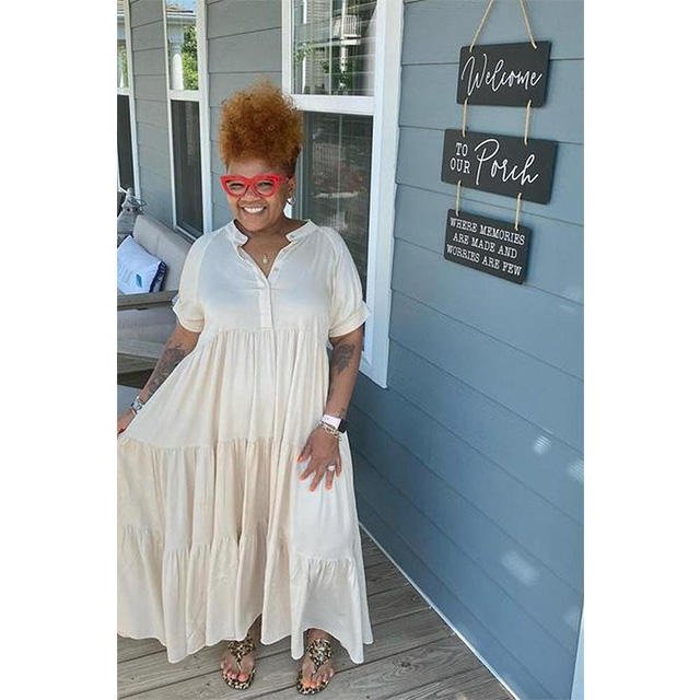 High-quality comfortable summer dresses, breathable pleated skirts, fashionable and sexy plus-size tight-fitting women's clothing