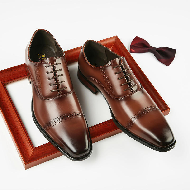 Classic designer men's brogues, stylish lace-up men's leather dress shoes & Oxford shoes